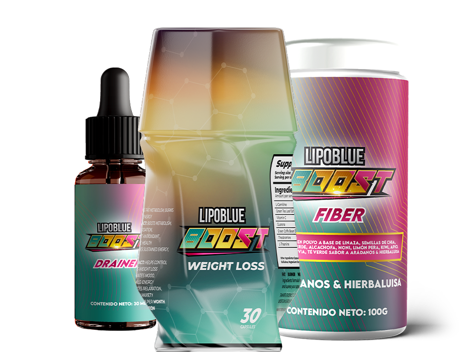 Lipoboost + drenador +fibra